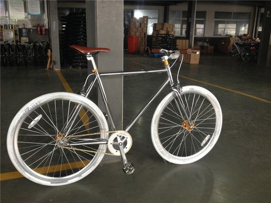 700C de velocidad única Flip Flop Fixie Bike con marco duro 11kg OEM personalizar Chrome