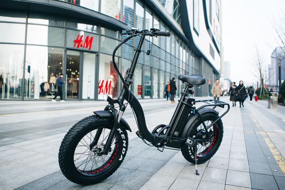 7 velocidad 20 " 48V 750W 14AH 20MPH Batería de litio OEM UL2849 Mercado de EE.UU. Adulto Dama Mujeres Bicicleta eléctrica plegable de nieve Gran neumático plano