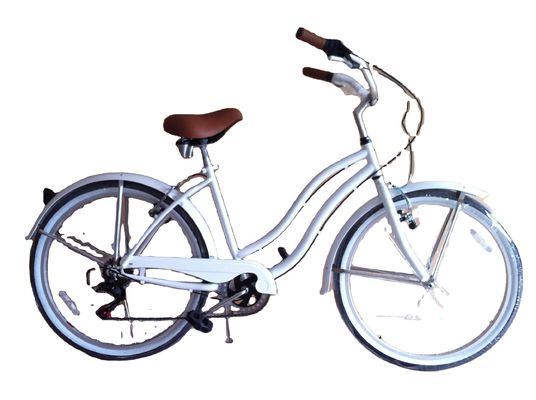 26 &quot;Shimano 7 velocidad Mujeres Lady EE.UU. 26 * 2.125 Chica Blanco Pneumático Beach Cruiser Speed Bike