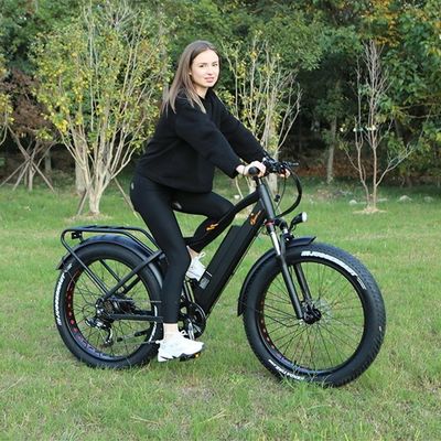 EE.UU. CE aprobado 48V 21ah bicicleta eléctrica de montaña con neumáticos de grasa de 26 "y motor de eje trasero