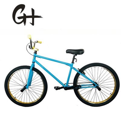 Bicicleta BMX de velocidad única de color personalizado de 26 pulgadas con marco de acero Hi-Ten y certificación CE