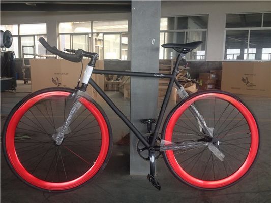 Material de horquilla acero personalizar velocidad única color blanco Bici Fixie Bike para adultos
