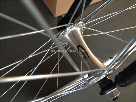 Bicicleta fija de pedal ordinaria 700c Bicicleta de velocidad fija de velocidad única con freno doble V