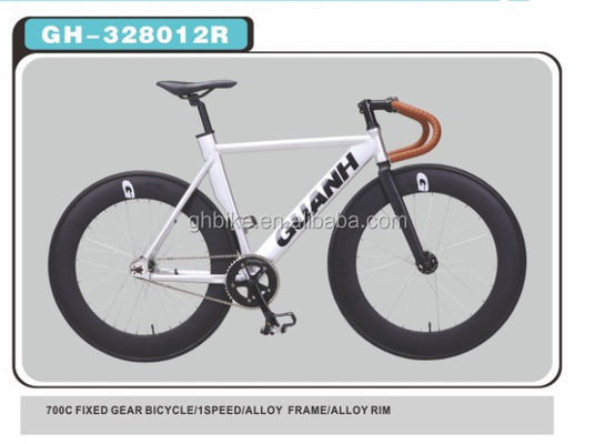 Bicicleta de engranaje fijo de aleación de aluminio 700C personalizada con peso brillante de 13 kg y color Pantone