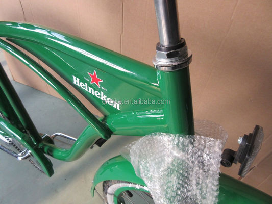 Versátil de 26 pulgadas de acero de marco de los hombres de la playa de crucero de la bicicleta para la promoción Gloss Peso 19KGS
