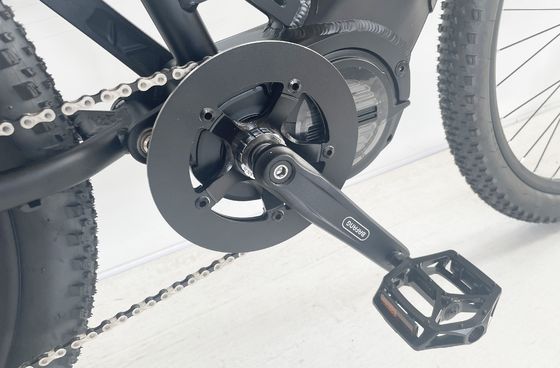 26*4&quot; Ancho del neumático 48V 1000W 17AH BAFANG Motor Medio Eléctrico Full Suspension Mountain Bike
