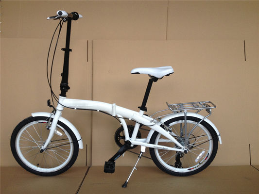Bicicleta plegable unisex de 20 pulgadas para adultos ligera con conjunto de ruedas de aluminio de 7 velocidades