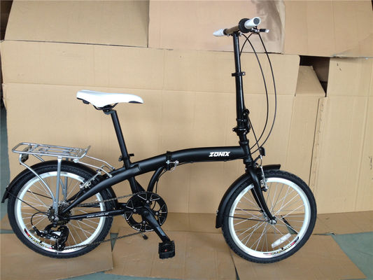 Bicicleta plegable unisex de 20 pulgadas para adultos ligera con conjunto de ruedas de aluminio de 7 velocidades