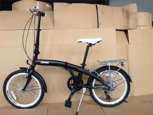 Bicicleta plegable unisex de 20 pulgadas para adultos ligera con conjunto de ruedas de aluminio de 7 velocidades