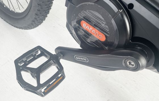 26*4&quot; Ancho del neumático 48V 1000W 17AH BAFANG Motor Medio Eléctrico Full Suspension Mountain Bike