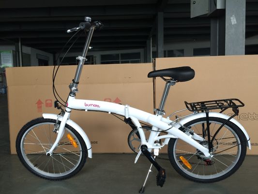 Bicicleta plegable híbrida unisex de 20 pulgadas con 7 engranajes y aluminio de aleación de freno V