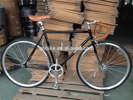 Bicicleta de velocidad fija de 700C con freno de calibre R Vintage Drop Bar Fixie Bike