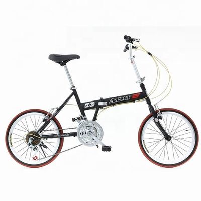 Doble V Freno 20 &quot; Hi-Ten Acero Cuadro Plegable Bicicleta China con Shimano 7 velocidades