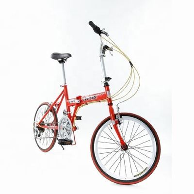 Doble V Freno 20 &quot; Hi-Ten Acero Cuadro Plegable Bicicleta China con Shimano 7 velocidades