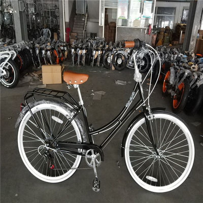 14KG Retro Damas 7 velocidades Vintage Bicicletas 700C Adultas Mujeres de la ciudad de la bicicleta con cesta
