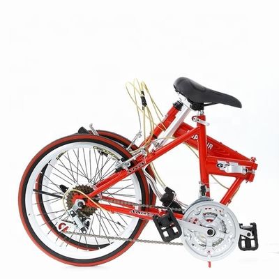 Doble V Freno 20 &quot; Hi-Ten Acero Cuadro Plegable Bicicleta China con Shimano 7 velocidades
