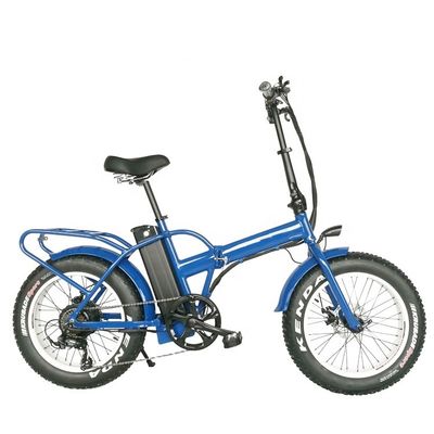 Bicicleta plegable eléctrica de 20 pulgadas con motor de eje trasero de 48V 500W motor 14AH batería de litio y velocidad máxima de 40KM / h