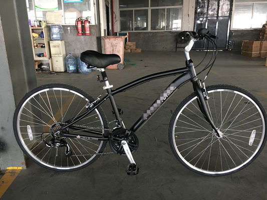 Personaliza el marco de aluminio 21S Bicicleta urbana para mujeres Bicicleta de acondicionamiento físico Bicicleta híbrida para adultos