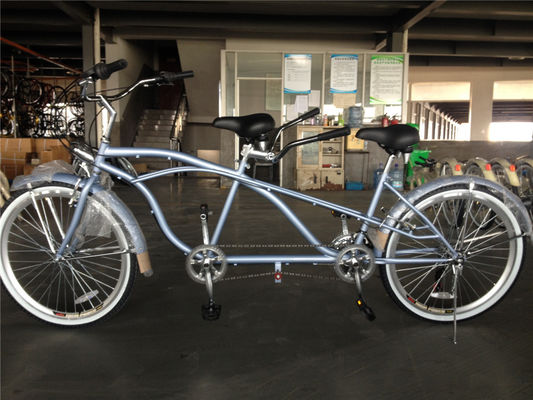 OEM 26 pulgadas para adultos Tandem Beach Cruiser Bike con 1.8m de longitud y 300kg de capacidad de carga