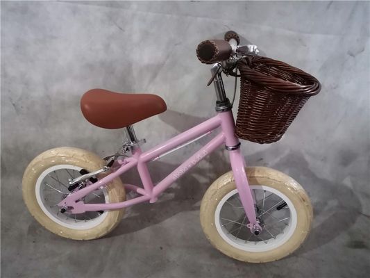 Bicicleta de acero con horquilla y marco para niños 3-5 años de edad Color azul 12 pulgadas