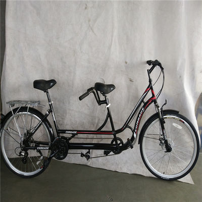 Bicicleta de acero de tenedor de 18 velocidades para 2 adultos
