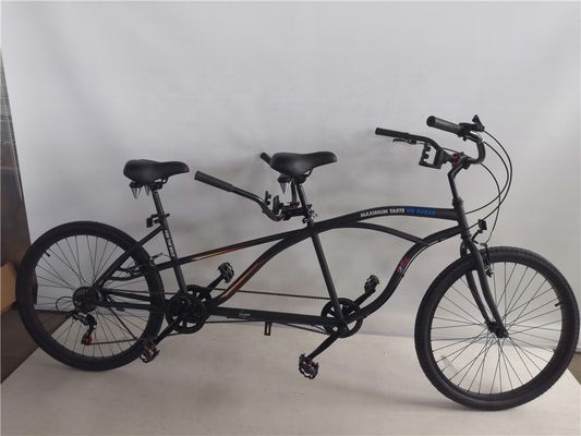 Marco de acero certificado CE 26 &quot;Shimano 7 velocidades Beach Cruiser bicicleta tándem para dos jinetes