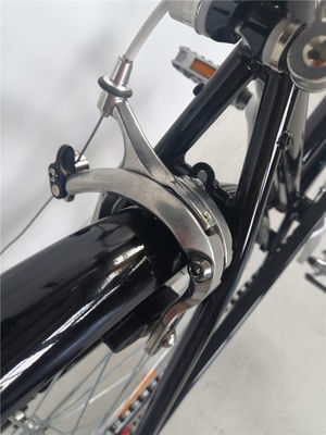 Elegante bicicleta de ciudad clásica de 7 velocidades para mujeres con borde de aluminio y neumáticos Kenda
