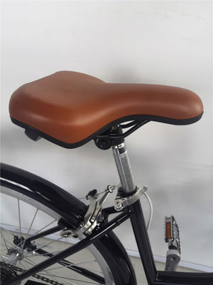 Elegante bicicleta de ciudad clásica de 7 velocidades para mujeres con borde de aluminio y neumáticos Kenda