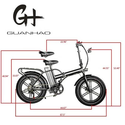 Bicicleta eléctrica de alta velocidad de 20&quot; 750W con neumático de nieve grande 4.0 y motor MagWheel BaFang