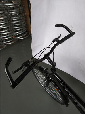 1.7m longitud negro color de velocidad única paso a través de la bicicleta híbrida 17kg peso bruto