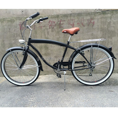 Cómodo y duradero de los hombres de 6 velocidades de la playa Cruiser bicicleta con 170MM Crankset