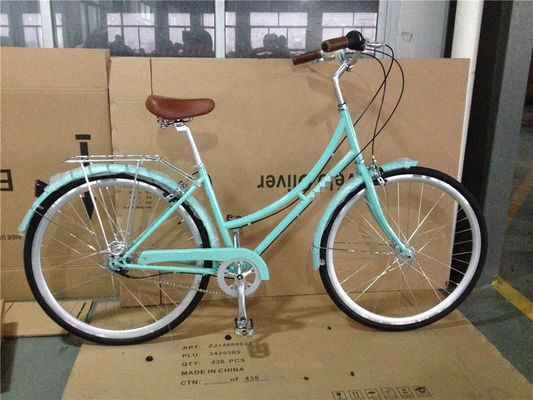 Estados Unidos Canadá Mercado 3 Velocidad Color Verde Paso a través de la Ciudad Crucero Bike para mujeres Damas