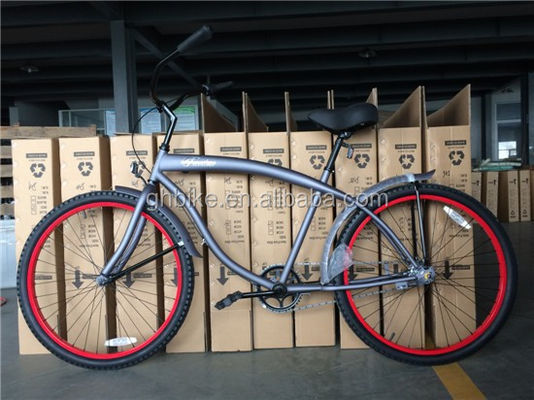 Bicicleta de la ciudad Gloss Peso 19kg Steel Fork Bicicleta de playa Cruiser para la conducción urbana