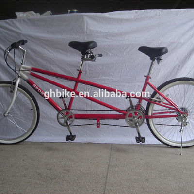 Material de la llanta de aleación de aluminio 26 &quot;baja bici tandem para 2 o 3 personas manivela de aleación