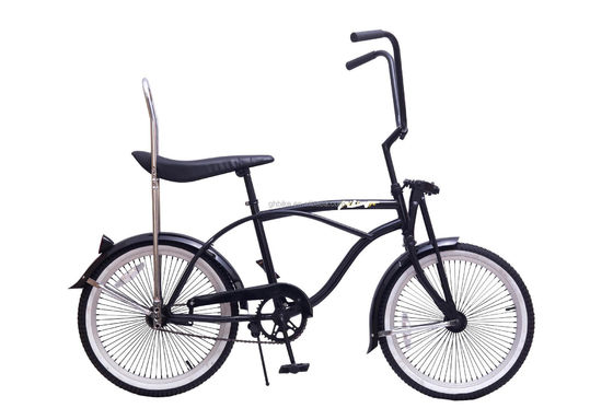 14KGS Color Negro Deporte Beach Cruiser Bike Lowrider Bike con silla de cuero