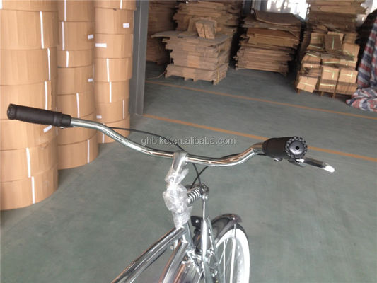 1.8m longitud 160kg capacidad de carga 26 pulgadas de cromo de velocidad única de los hombres de playa crucero bicicleta