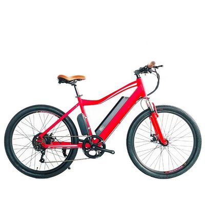 500W 48V14AH 28MPH Cuadro de aluminio 26&quot; Suspensión delantera Bicicleta de montaña eléctrica para hombres