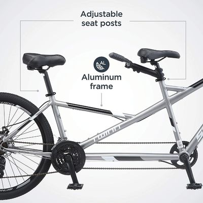 Bicicleta de doble persona Tandem 26&quot; 21s Marchas 1 Velocidad 120kg Capacidad de carga Opción popular