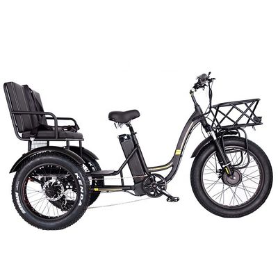 Triciclo eléctrico de aluminio ligero 48V 750W 21AH 50KM/H para pasajero adulto