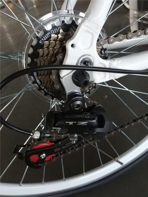 21 velocidad paso a través de mujeres Ciclo urbano Lady City Hybrid Bike con doble V freno