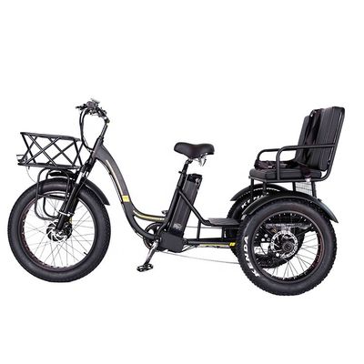 Triciclo eléctrico de aluminio ligero 48V 750W 21AH 50KM/H para pasajero adulto