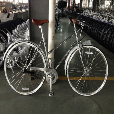 Personalizar Vintage Lady Bicicleta Retro Mujeres Bicicleta Bicicleta Chrome con 3 velocidades
