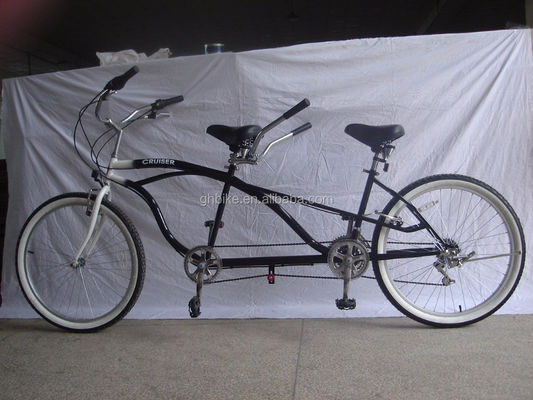 26&quot;x2.125 neumático de aleación de aluminio 7 velocidad adulto triciclo bici de la ciudad para andar en tándem