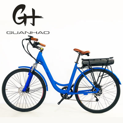 500W 48V 14AH Batería de litio Rear Rack 50KM/H Mujeres Chica Paso a través de la bicicleta eléctrica de la ciudad