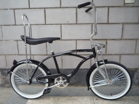 20 pulgadas de pintura cromada certificada por el CE lowrider bicicleta de playa crucero con silla de plátano