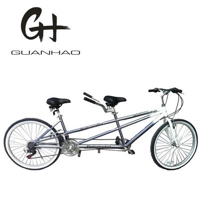 Doble V Freno 26&quot; 18 velocidades Hi-Carton Acero Marco CE En venta descuento tándem de dos asientos de dos personas bicicleta