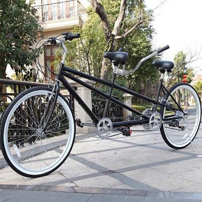 Doble V Freno 26&quot; 18 velocidades Hi-Carton Acero Marco CE En venta descuento tándem de dos asientos de dos personas bicicleta