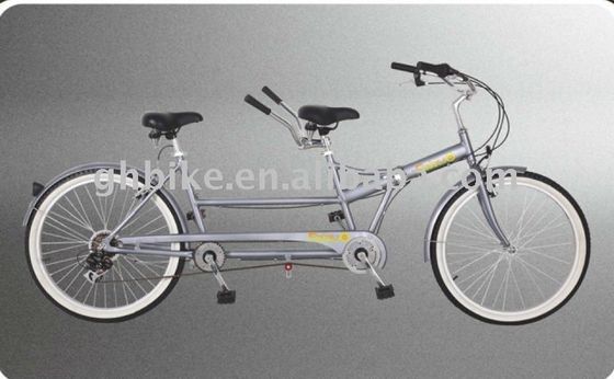 Shimano 7 velocidad bicicleta tándem 26 &quot;bicicleta tándem plegable con marco de acero y dos asientos