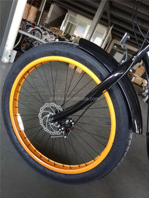 26 pulgadas 3.0 neumático de grasa neumático hombre bicicleta crucero de playa con Shimano 7 marchas y freno de disco
