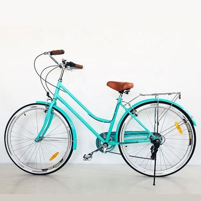 CPSC Colorido 700C CE Hi-Steel Lady City Bike con borde de aleación de aluminio y 7 velocidades